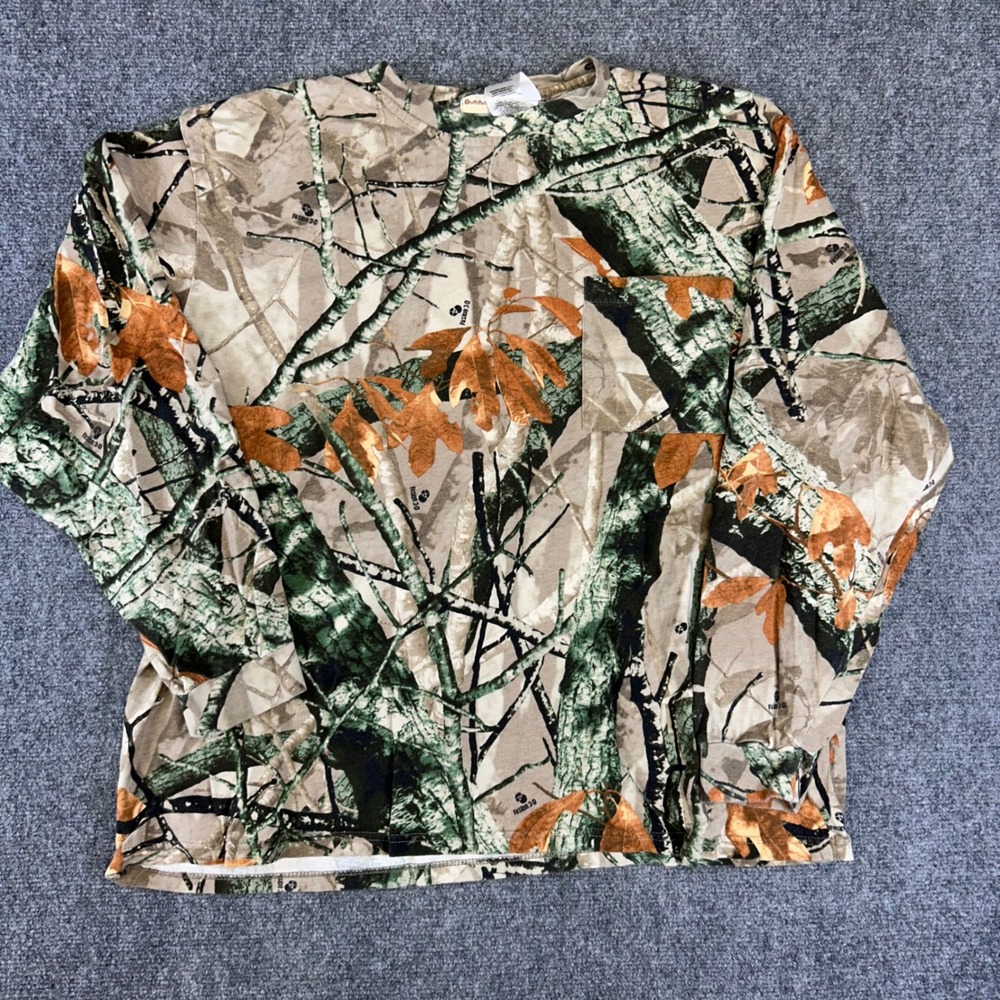 Outfitters Ridge Mens 2XL Fusion 3-D Camo Long Sleeve Pocket T-Shirt 46M102